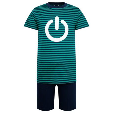 Комплект одежды Il Gufo размер 110, синий/зеленый