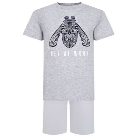 Комплект одежды Il Gufo размер 110, белый/серый