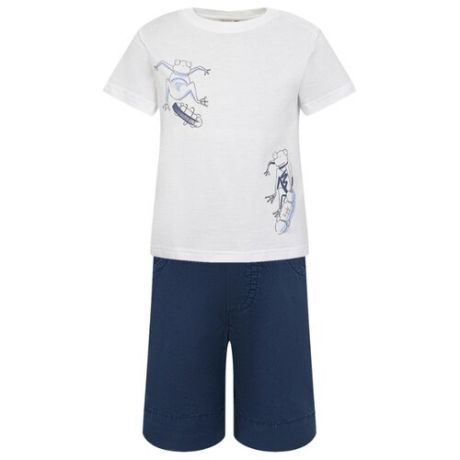 Комплект одежды Il Gufo размер 98, белый/синий