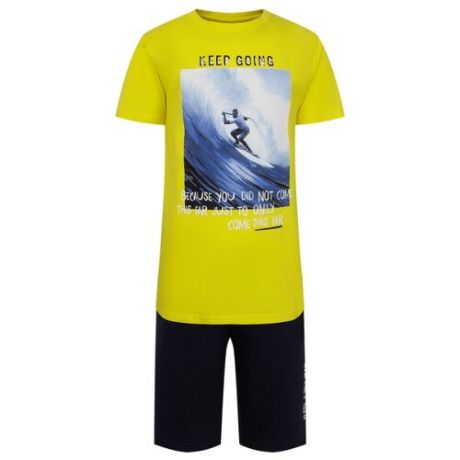 Комплект одежды Nukutavake размер 140, желтый/синий