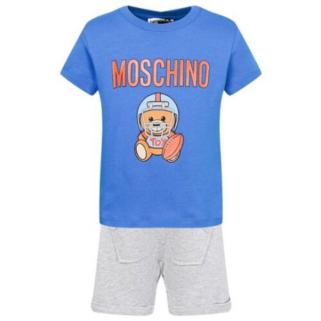 Комплект одежды MOSCHINO размер 98, синий/серый