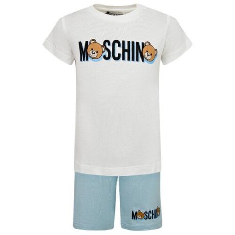 Комплект одежды MOSCHINO размер 98, белый/голубой