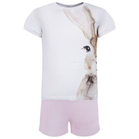 Комплект одежды Il Gufo размер 98, белый/розовый