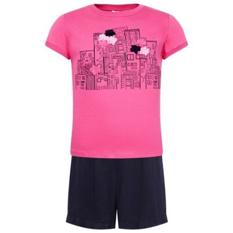 Комплект одежды Il Gufo размер 98, синий/розовый