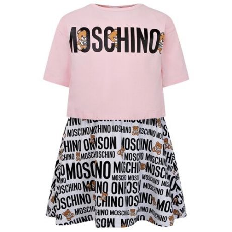 Комплект одежды MOSCHINO размер 104, бледно-розовый