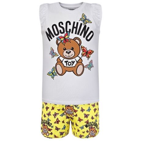 Комплект одежды MOSCHINO размер 110, белый/желтый
