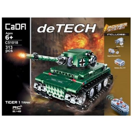 Электромеханический конструктор Double Eagle CaDA deTECH C51018W Танк Tiger 1