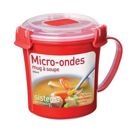 Sistema Кружка суповая Microwave 1107 красный