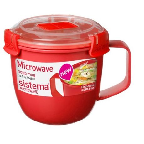 Sistema Кружка суповая Microwave 1142 красный