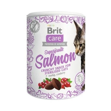 Лакомство для кошек Brit Care Snack Superfruits Salmon, 100г