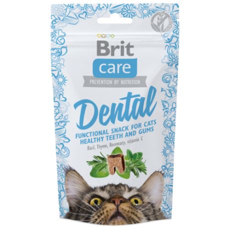 Лакомство для кошек Brit Care Snack Dental, 50г