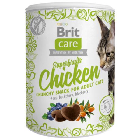 Лакомство для кошек Brit Care Snack Superfruits Chicken, 100г