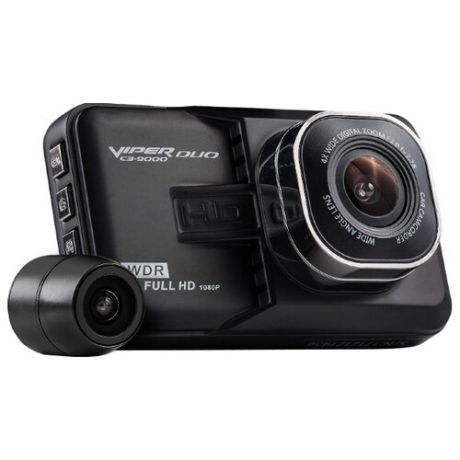 Видеорегистратор VIPER 9000 Duo, 2 камеры черный