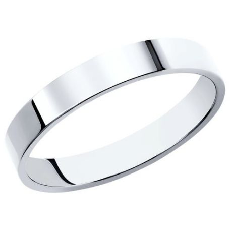 SOKOLOV Обручальное кольцо из белого золота 110201, размер 22.5