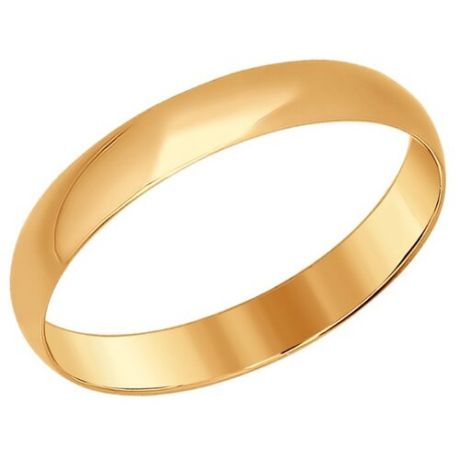 SOKOLOV Обручальное кольцо из красного золота 110030, размер 17.5