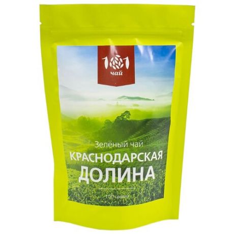 Чай зеленый 101 чай Краснодарская долина, 100 г