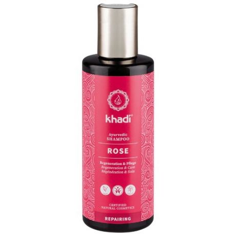 Khadi Naturprodukte шампунь Rose восстанавливающий 210 мл