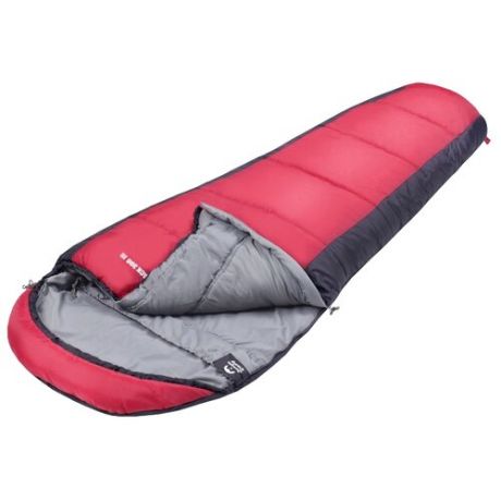 Спальный мешок Jungle Camp Track 300 Jr серый/красный с левой стороны