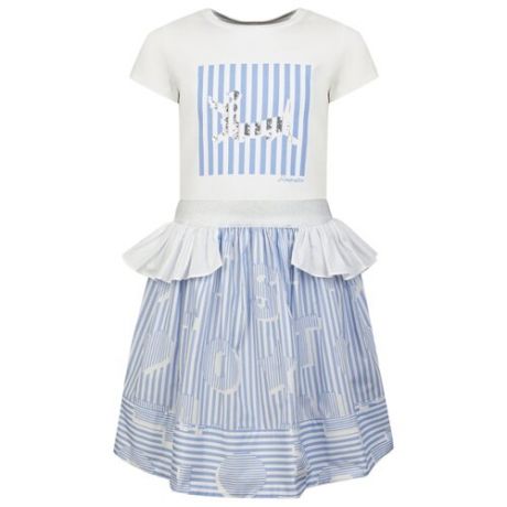 Комплект одежды Simonetta размер 152, белый/голубой