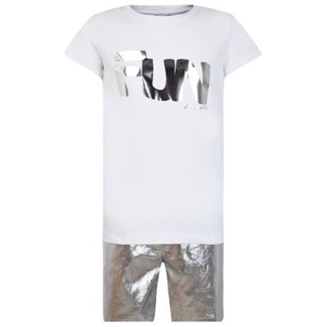Комплект одежды Simonetta размер 164, белый/серебряный