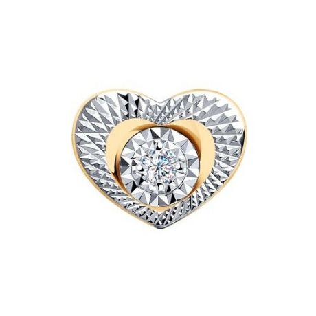 SOKOLOV Подвеска «Сердце» из золота с бриллиантом 1030758