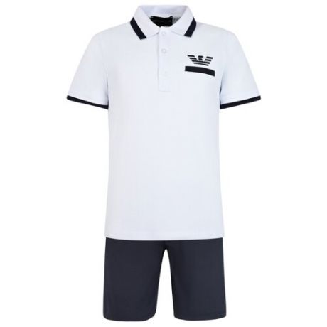 Комплект одежды EMPORIO ARMANI размер 122, белый/синий