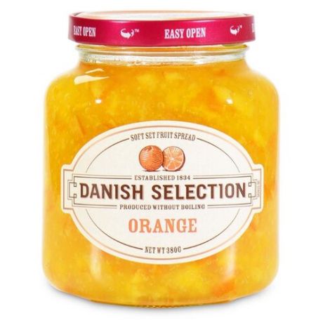 Варенье Danish Selection апельсиновое, банка 380 г