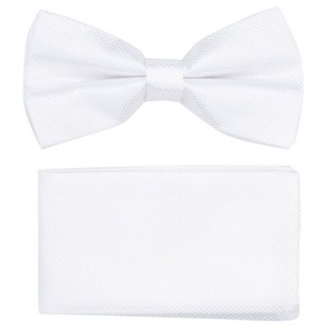 Комплект из 2 предметов OTOKODESIGN галстук-бабочка и платок 537 белый