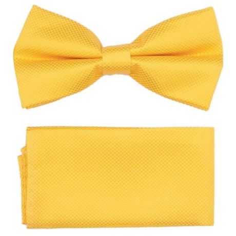 Комплект из 2 предметов OTOKODESIGN галстук-бабочка и платок 537 желтый