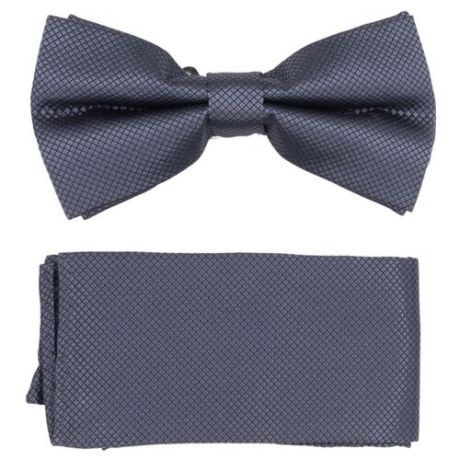 Комплект из 2 предметов OTOKODESIGN галстук-бабочка и платок 537 серый