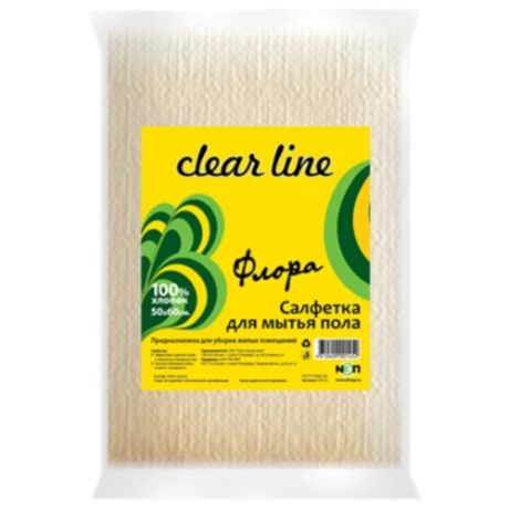 Салфетка для мытья пола Clear line Флора