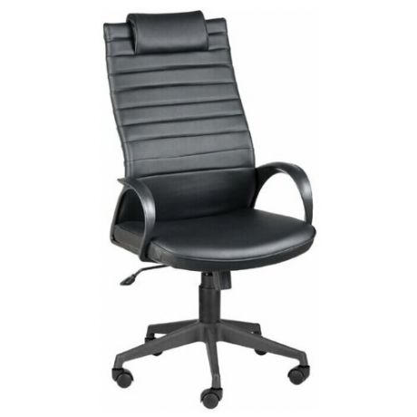 Компьютерное кресло МЕБЕЛЬТОРГ Квест Ультра для руководителя, обивка: искусственная кожа, цвет: черный