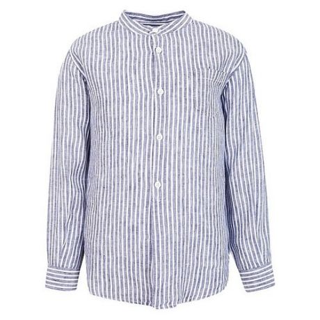 Рубашка Il Gufo размер 128, белый/голубой