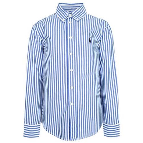Рубашка Ralph Lauren размер 116, белый/синий