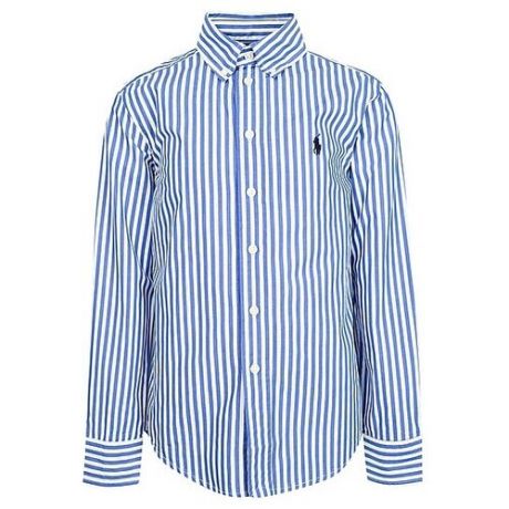 Рубашка Ralph Lauren размер 128, белый/синий