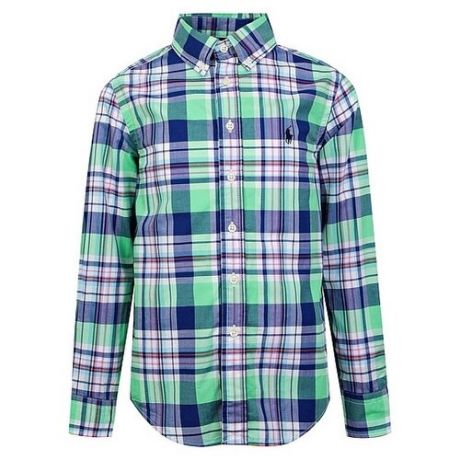 Рубашка Ralph Lauren размер 98, зеленый/синий