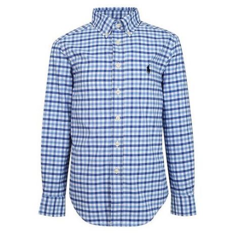 Рубашка Ralph Lauren размер 128, белый/голубой