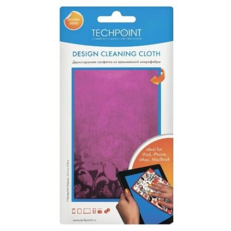 TECHPOINT Design cleaning Cloth Purple Rain многоразовая салфетка для экрана