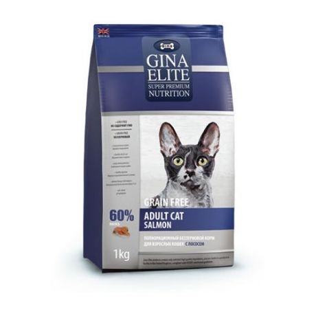 Корм для кошек Gina Elite Cat Grain Free Salmon (3 кг)