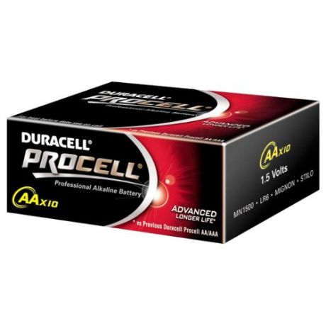 Батарейка Duracell Procell AA/LR6 10 шт картон