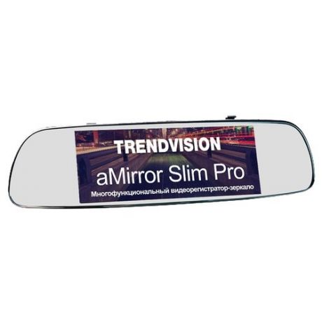 Видеорегистратор TrendVision aMirror Slim Pro, 2 камеры, GPS черный