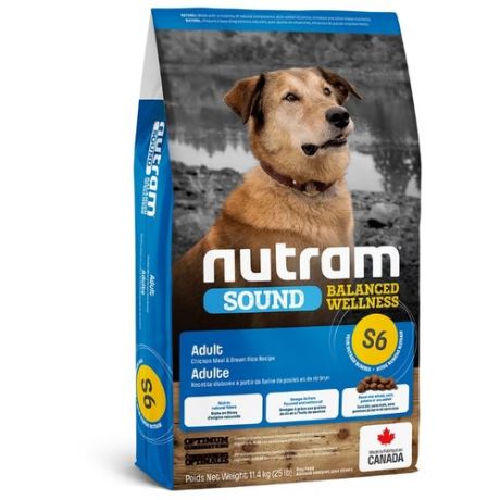 Корм для собак Nutram (11.4 кг) S6 Для взрослых собак