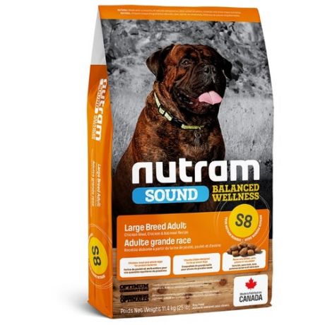 Корм для собак Nutram (11.4 кг) S8 Для собак крупных пород