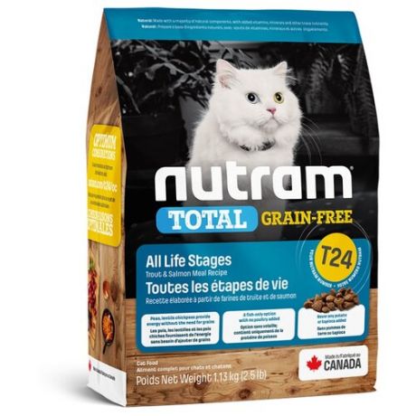 Корм для кошек Nutram беззерновой, с лососем, с форелью 1.13 кг