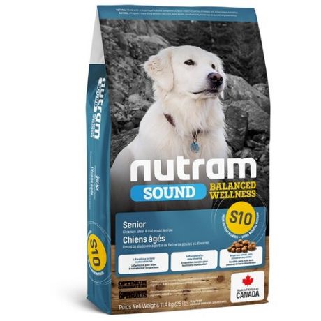 Корм для собак Nutram (11.4 кг) S10 Для пожилых собак