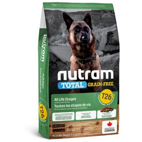 Корм для собак Nutram (11.4 кг) T26 Ягненок и бобовые для собак