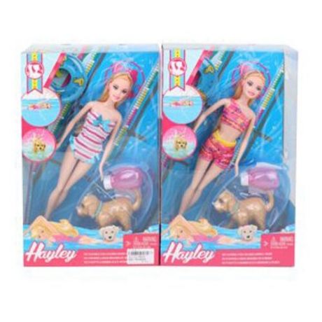 Кукла Shantou Gepai Хейли с собачкой, 29 см, HB026
