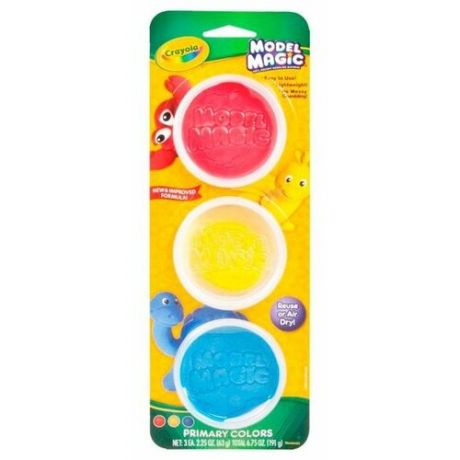 Масса для лепки Crayola Model Magic в банках 3 цвета (23-6018)