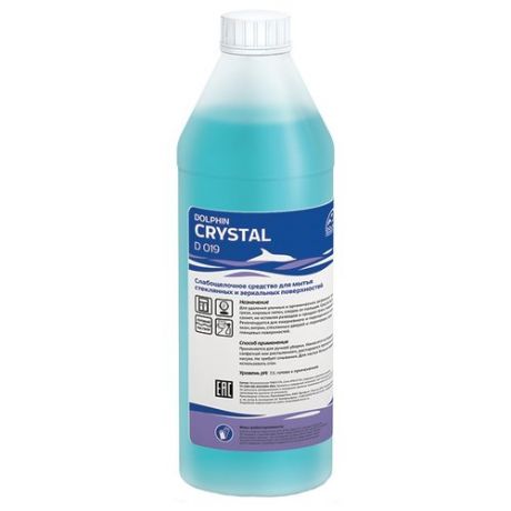 Жидкость Dolphin Crystal D 019 для мытья стеклянных и зеркальных поверхностей 1000 мл