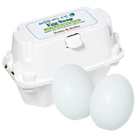 Holika Holika мыло-маска Egg Soap с яичным белком, 50 г, 2 шт.